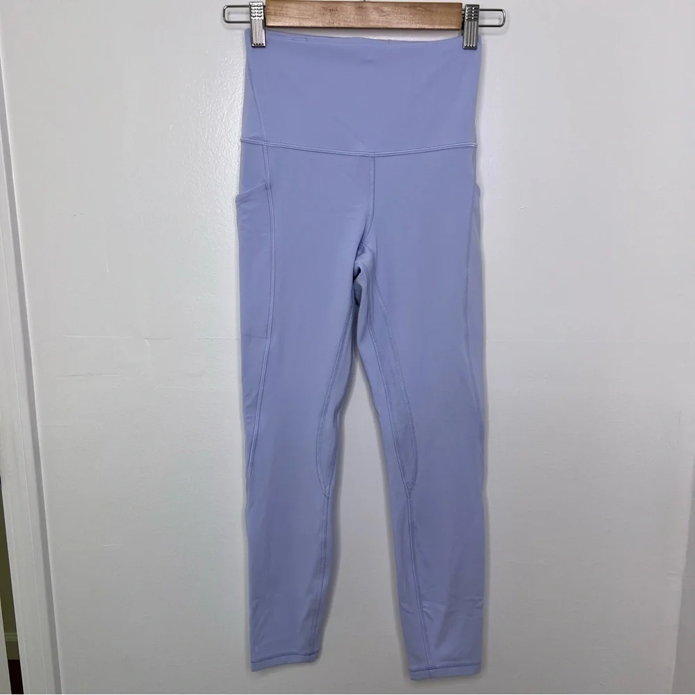 LULULEMON Pastel Blue Align High Rise Leggings 25” - Picture 2 of 7